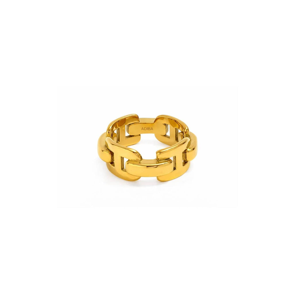 The Bond 18k Gold Plated stainless Steel Ring