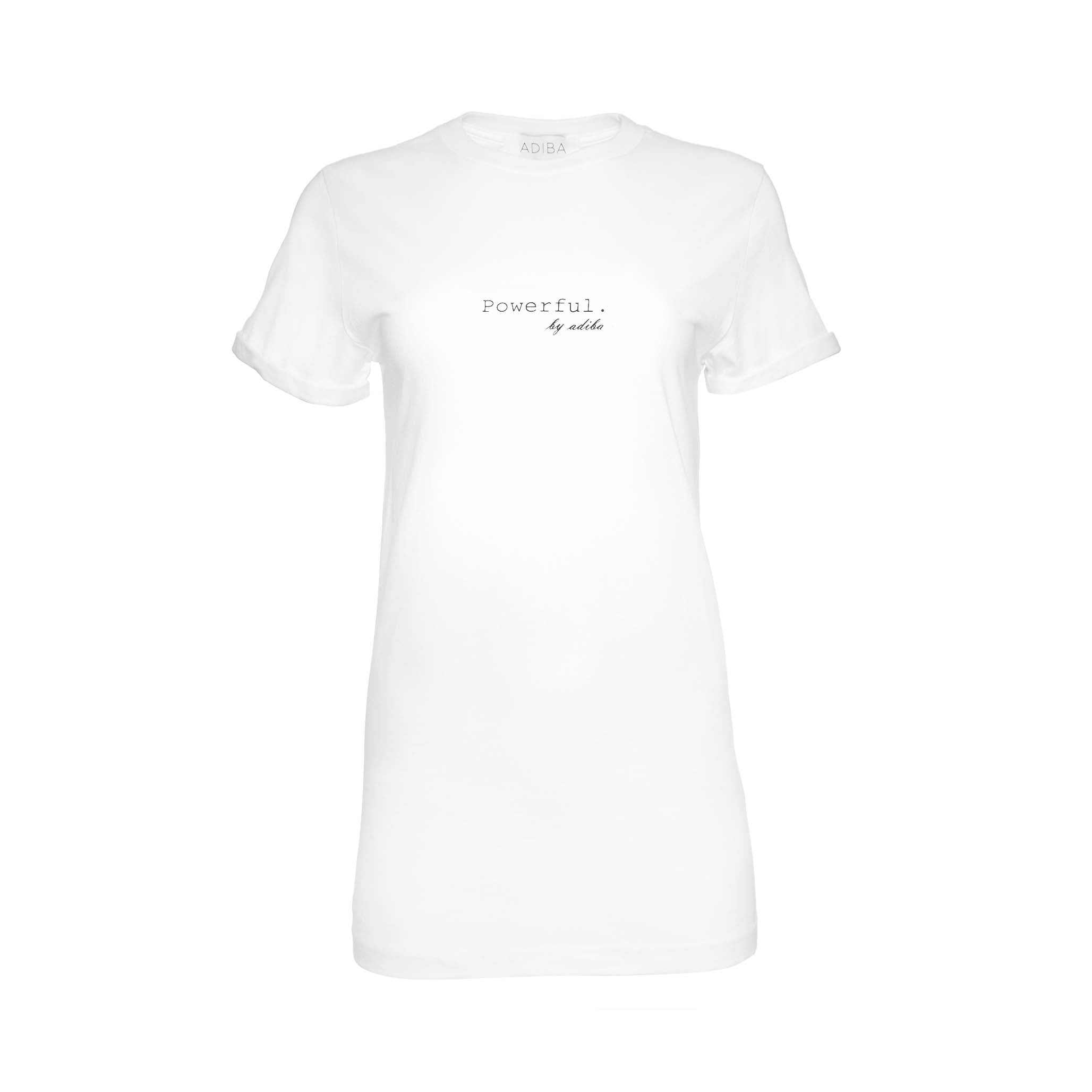 Powerful White Long Tee